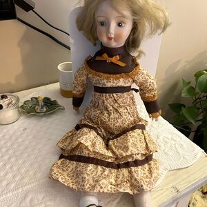Vtg antique Albert E Price porcelain doll